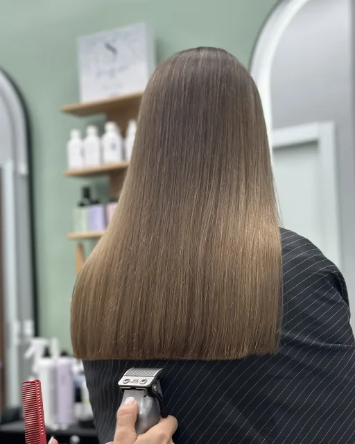 Keratin treatment on Instagram