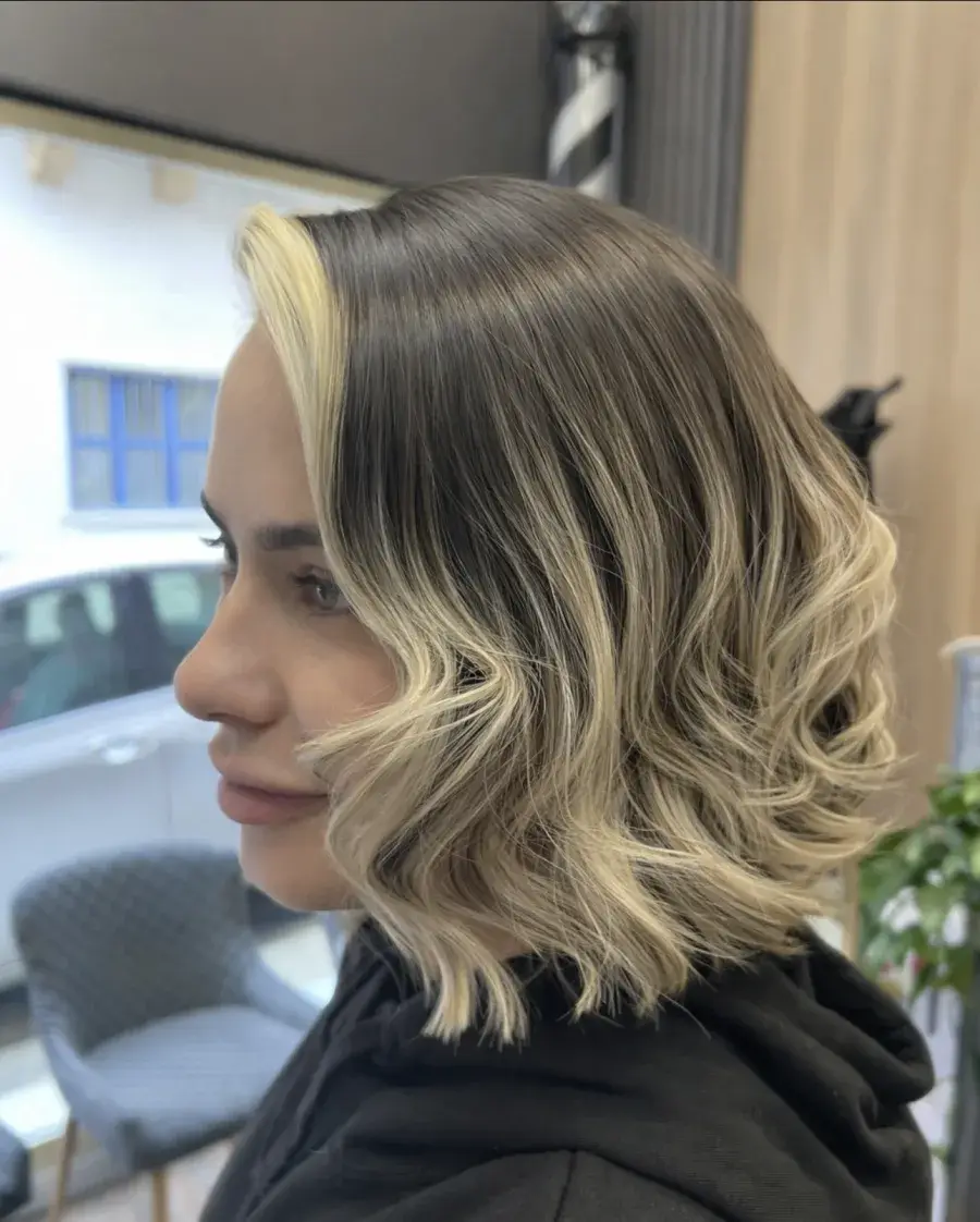 Real client before and after: dark hair to warm dimensional balayage in Sliema