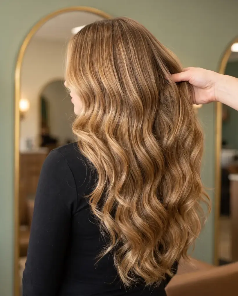 Long, full hair extensions by Vintage Studio in Sliema